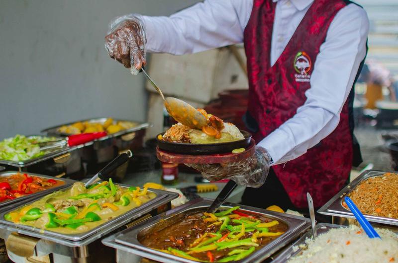 How much food per person for a catered event